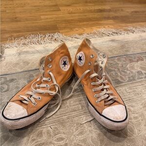 Converse Classic High-Tops in Bold Orange